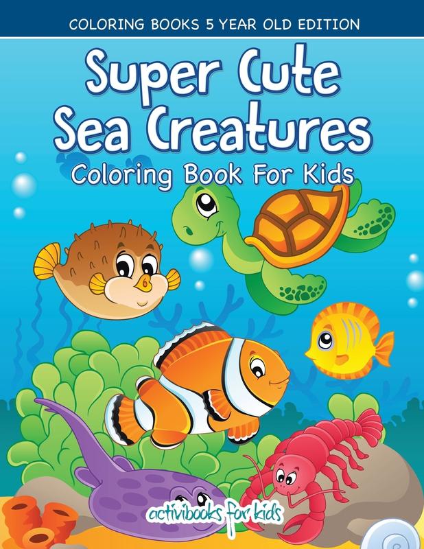 Bookscape | Buy Super Cute Sea Creatures Coloring Book For Kids ...