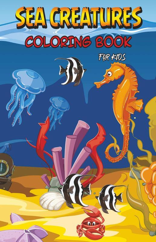 Bookscape | Buy Sea Creatures Coloring Book For Kids : Sea Life ...