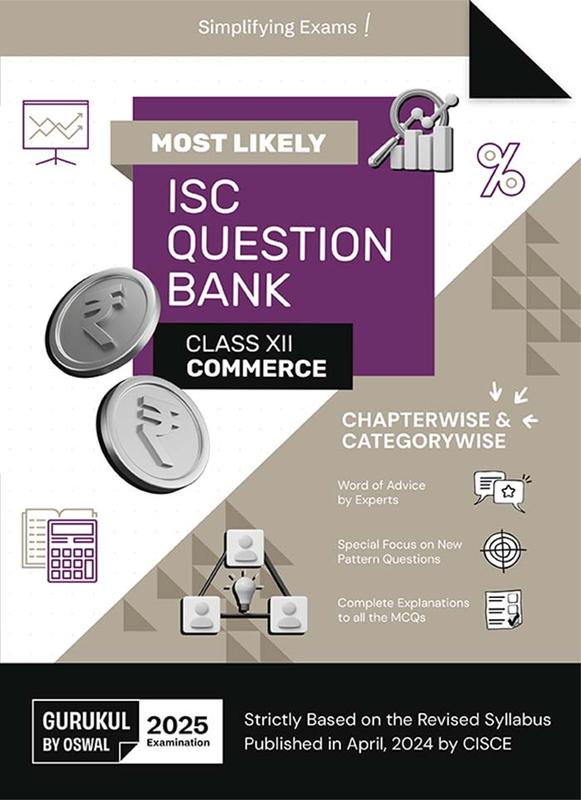 Buy Gurukul By Oswal Commerce Most Likely Question Bank : ISC Class 12 ...