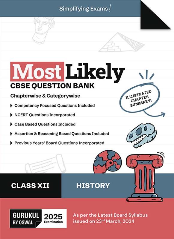Buy Gurukul By Oswal History Most Likely Question Bank : CBSE Class 12 ...