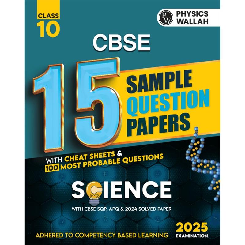 Buy PW CBSE 15 Sample Question Papers Class 10 Science for 2025 Exam ...