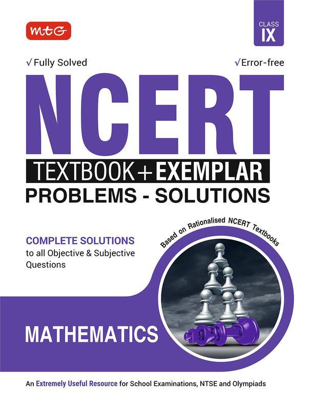Buy NCERT Text Book + Exemplar Problems-Solutions Mathematics Class 9 ...