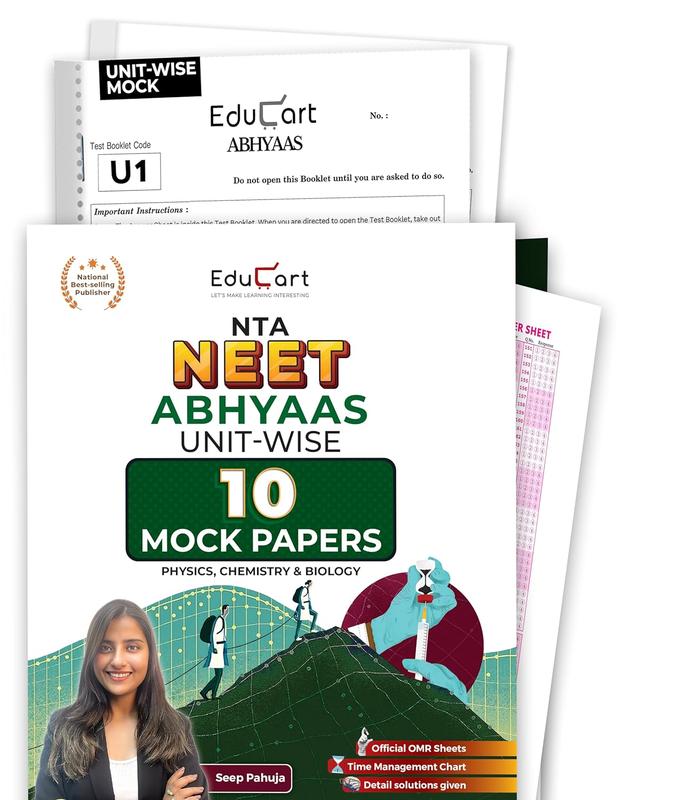 Buy Educart NEET Unit-wise Abhyaas NEET Mock Test Papers 2024 Booklets ...