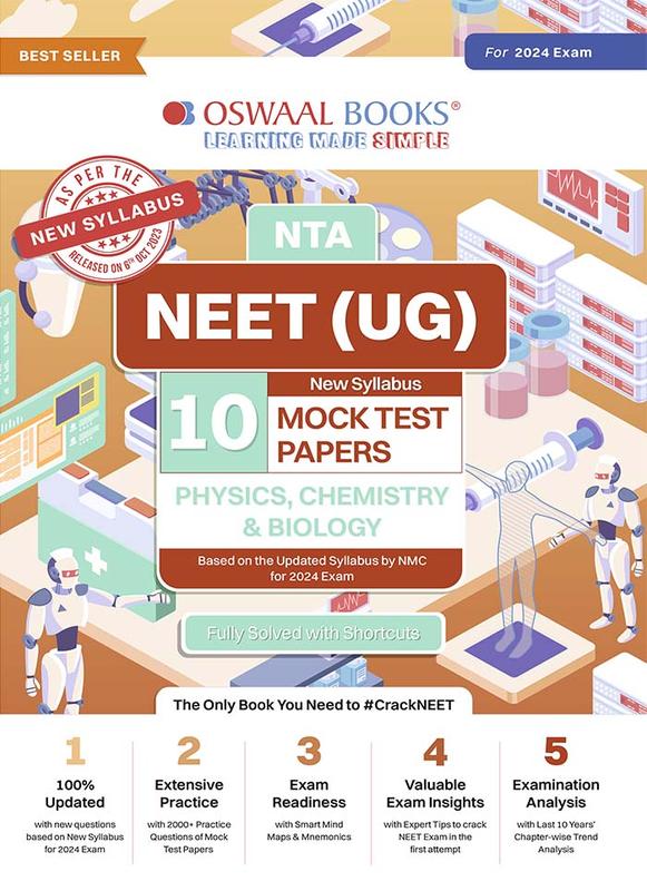 Buy Oswaal NTA NEET (UG) 10 Mock Test Papers As Per NMC NEET Updated ...