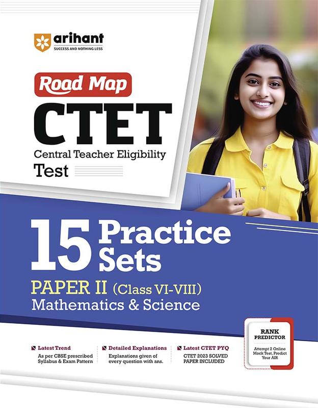 Buy Arihant CTET 15 Practice Sets Paper 2 Mathematics and Science Class ...