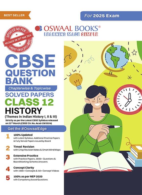 Buy Oswaal CBSE Question Bank Class 12 History Chapterwise and ...
