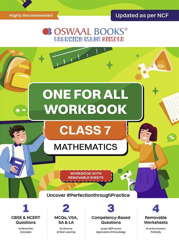 Buy Oswaal NCERT & CBSE One For All Workbook | Mathematics | Class 7 ...