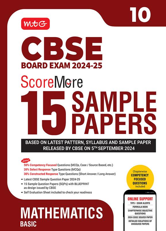 Buy MTG CBSE Class 10 ScoreMore 15 Sample Papers Mathematics Basic Book ...