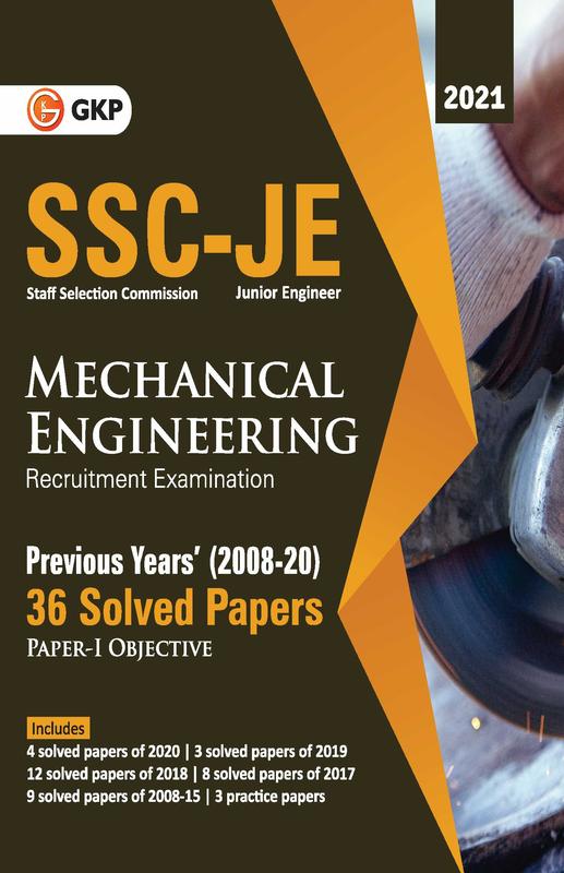 Buy Ssc 2021 Junior Engineers Paper I Mechanical Engineering 36 ...