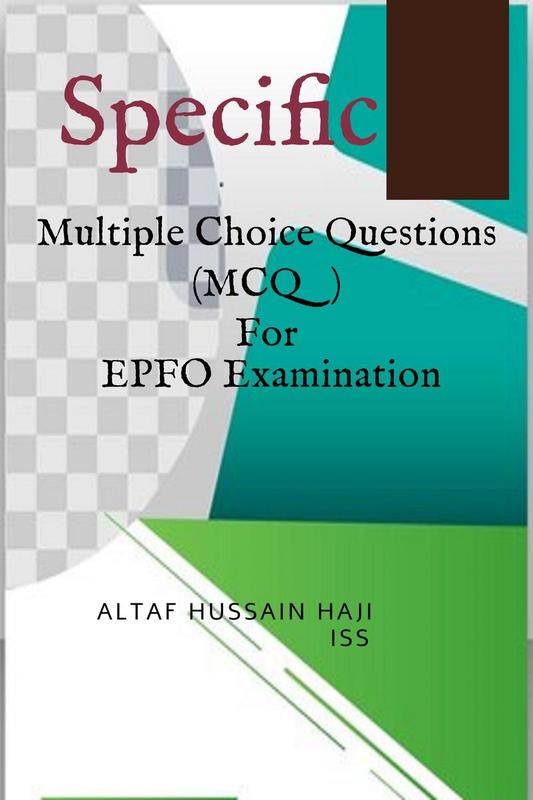 Buy Specific Multiple Choice Questions (Mcq) For Epfo Examination : For ...